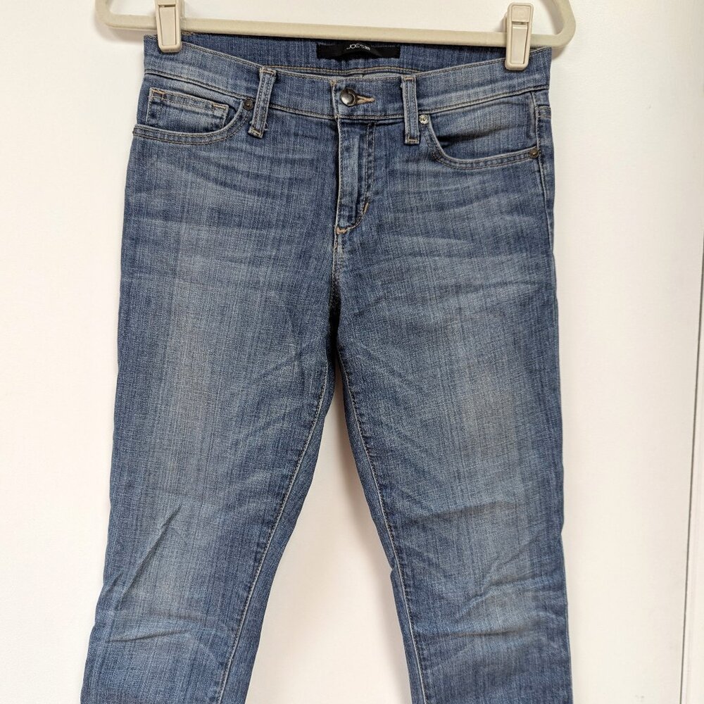 Joe's cuffed cropped blue jeans size 26